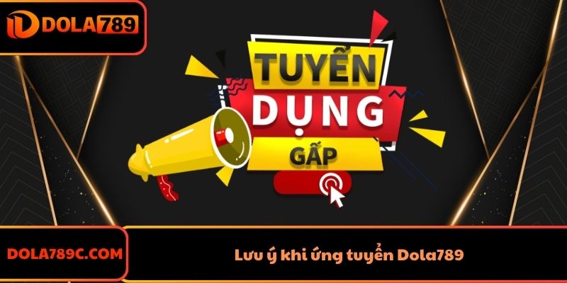 Lưu ý khi ứng tuyển